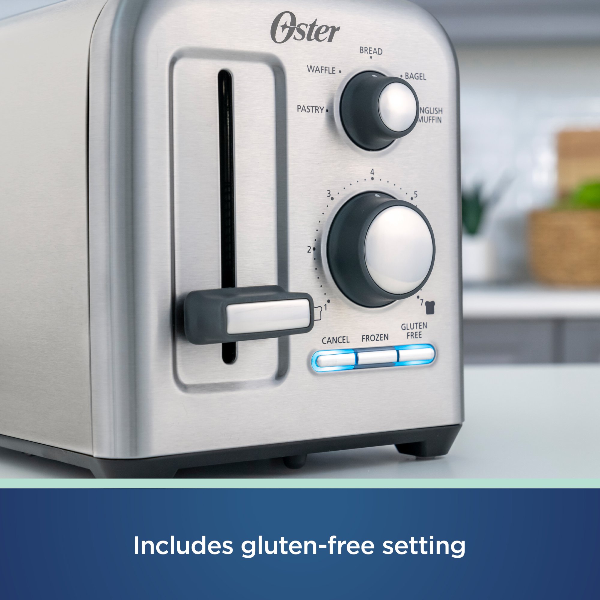 Free Next Day Delivery Oster® Precision Select 2Slice Toaster, gluten